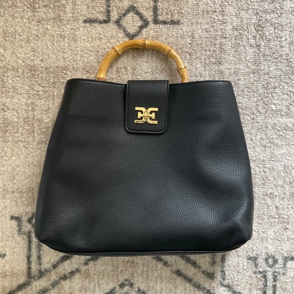 New Sam Edelman Purse with Bamboo Handle - Picture 1 of 3